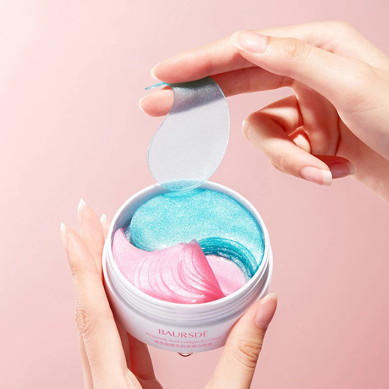 60pcs Gold Crystal Collagen Eye Mask Beauty Moisturizing Firming Anti Dark Circles Eyes Bags Removal Eyes Care Eye Patches