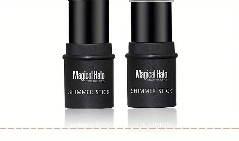 Magical Halo Shimmer Stick - Multi-Use Highlighter & Contour Makeup for Radiant Glow - Daily Wear 01# & 02#