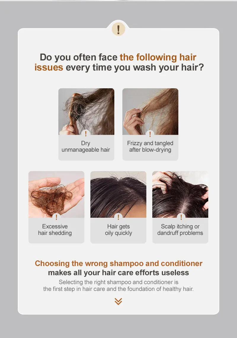 PURC Morocco Argan Oil Shampoo Conditioner Set Amino Acid Keratin Smoothing Repair Damaged Hair Treatment Sulfate-Free Hair Care